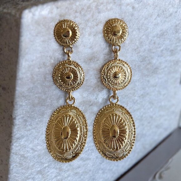 OMAYRA Jewelry - Vintage Long Dangle Earrings